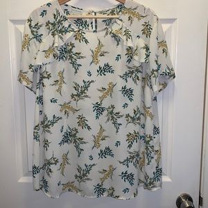 Van Heusen 2XL Floral Short Sleeve Blouse